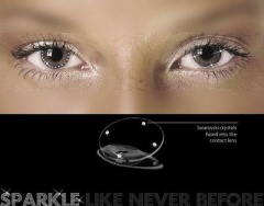 Sparkle, lenti a contatto con Swarovski incorporati