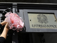 Fiocco rosa per Mariastella Gelmini