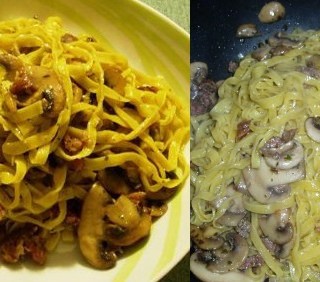 Fettuccine alla Boscaiola