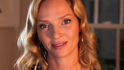 Uma Thurman con Human Rights per i matrimoni gay Uma Thurman con Human Rights per i matrimoni gay