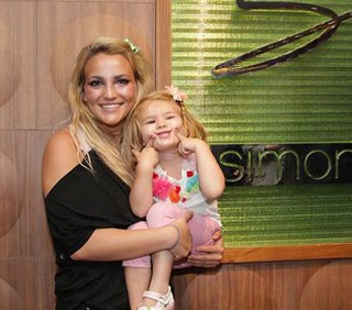 Jamie Lynn Spears con Maddie,foto