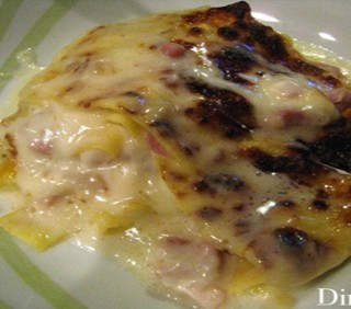 Lasagne Bianche – cotto e mozzarella