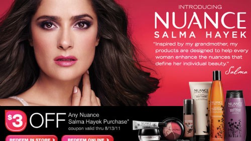 Salma Hayek lancia la sua linea di bellezza "Nuance" Salma Hayek lancia la sua linea di bellezza "Nuance"