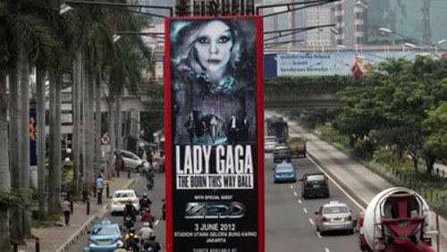 Lady Gaga, concerti vietati in Indonesia Lady Gaga, concerti vietati in Indonesia
