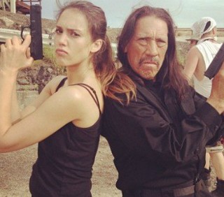 Machete Kills: foto di Jessica Alba sul set