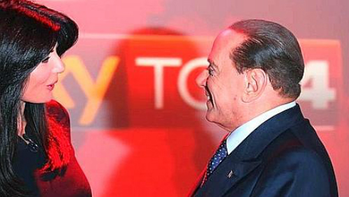SKY TG24: Ilaria D'Amico batte Silvio Berlusconi SKY TG24: Ilaria D'Amico batte Silvio Berlusconi