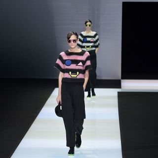 Emporio Armani, geometrie fluo per l'Autunno Inverno