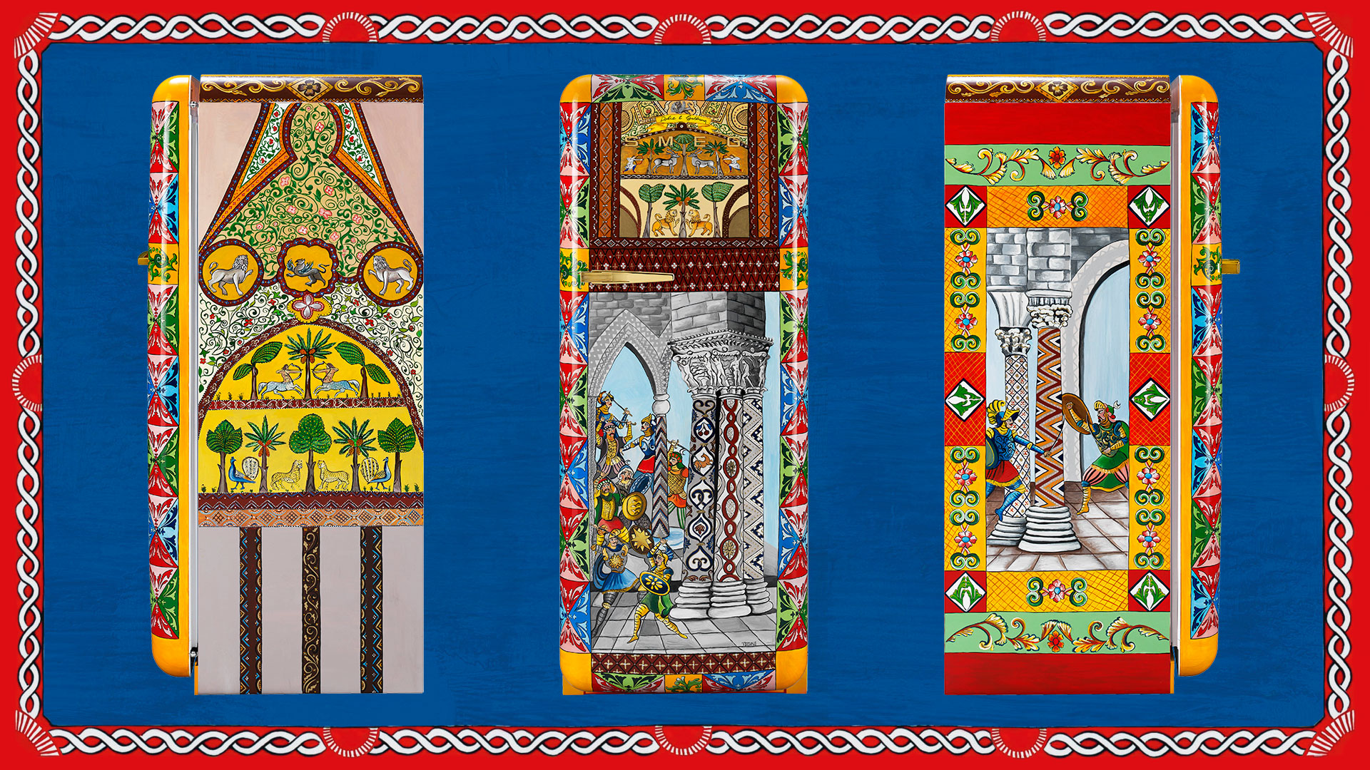 Dolce & Gabbana: i frigoriferi d'arte realizzati per Smeg Dolce & Gabbana: i frigoriferi d'arte realizzati per Smeg