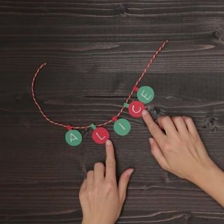 Il tutorial per realizzare il segnaposto natalizio