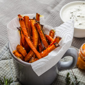 Ricetta delle chips di carote, snack vegetariano Ricetta delle chips di carote, snack vegetariano