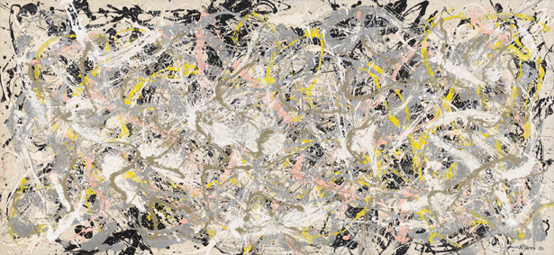 L'opera Number 27 di Jackson Pollock esposta al Complesso del Vittoriano