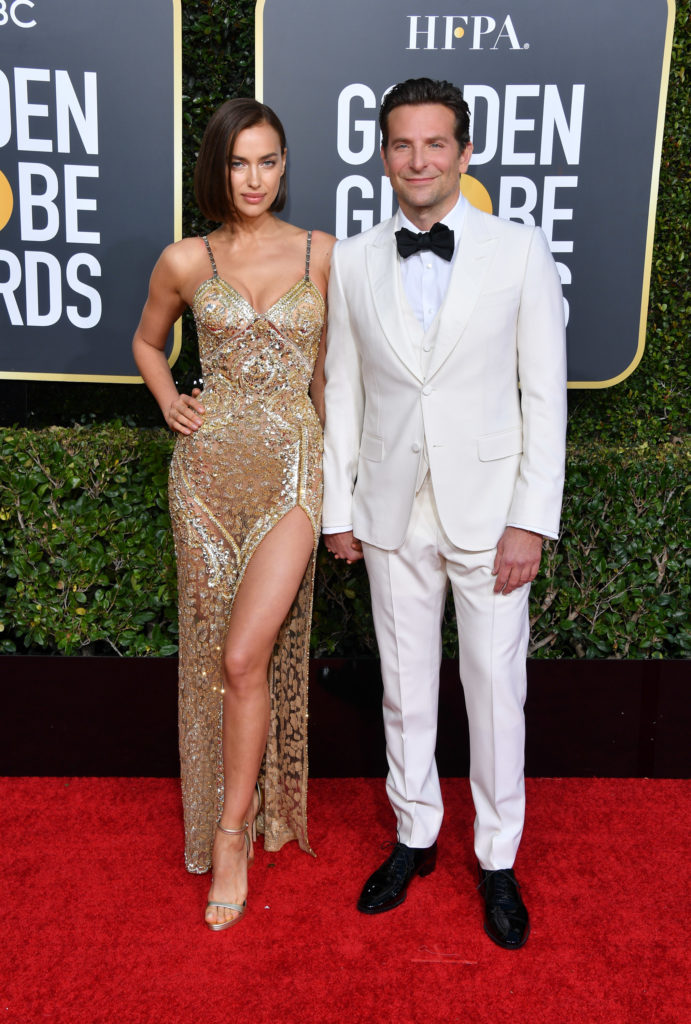 Irina Shayk e Bradley Cooper sul red carpet dei Golden Globe 2019