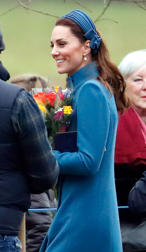 Kate Middleton indossa un cappotto portato durante la scorsa gravidanza.