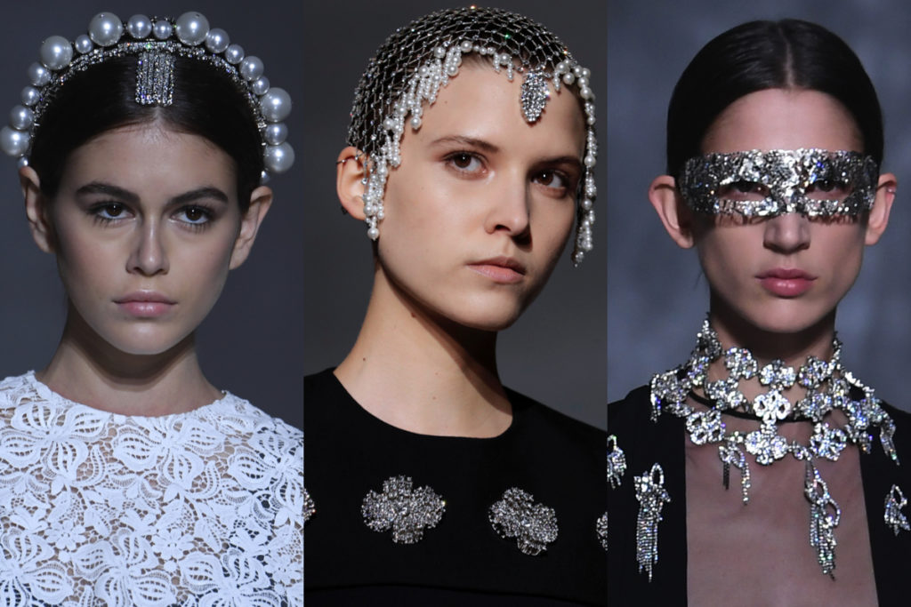 Alcuni degli accessori della Givenchy Couture