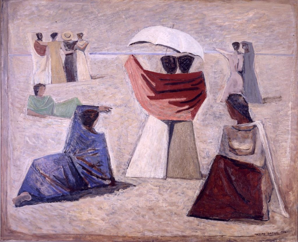 Olio su tela di Massimo Campigli
