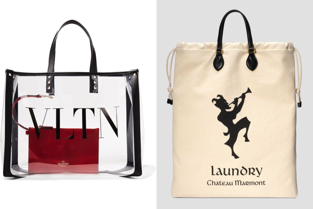 Due modelli di borse shopper della Primavera-Estate 2019