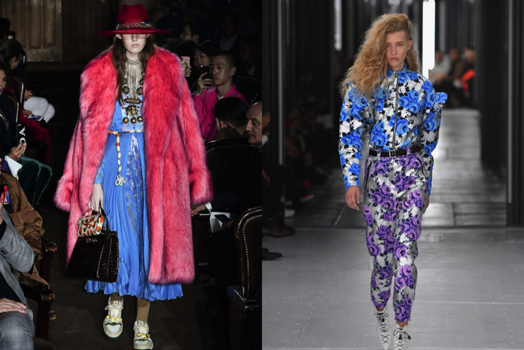 Indaco e fucsia o viola, da Gucci e Louis Vuitton