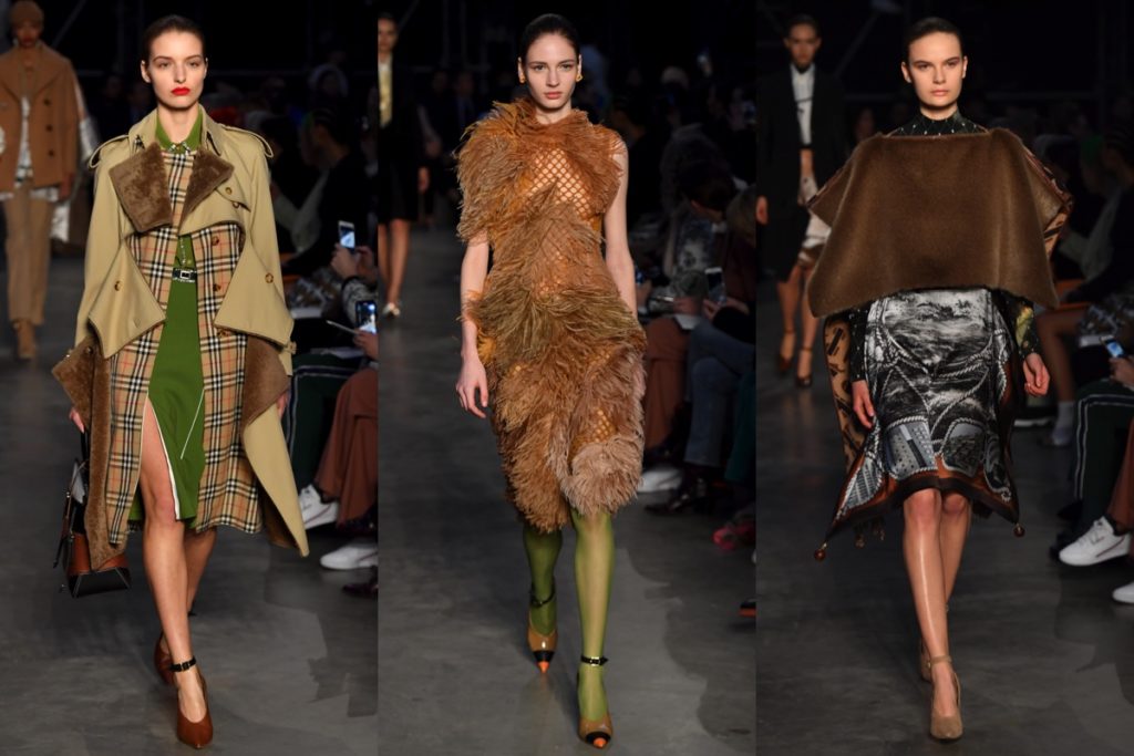 Tre uscite Burberry alla London Fashion Week