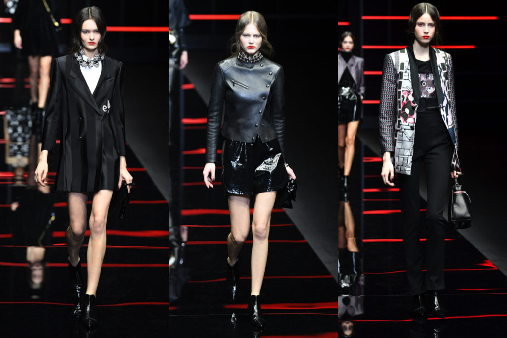 Tre look Emporio Armani