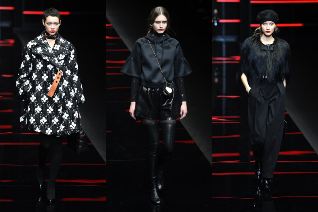 Tre look Emporio Armani