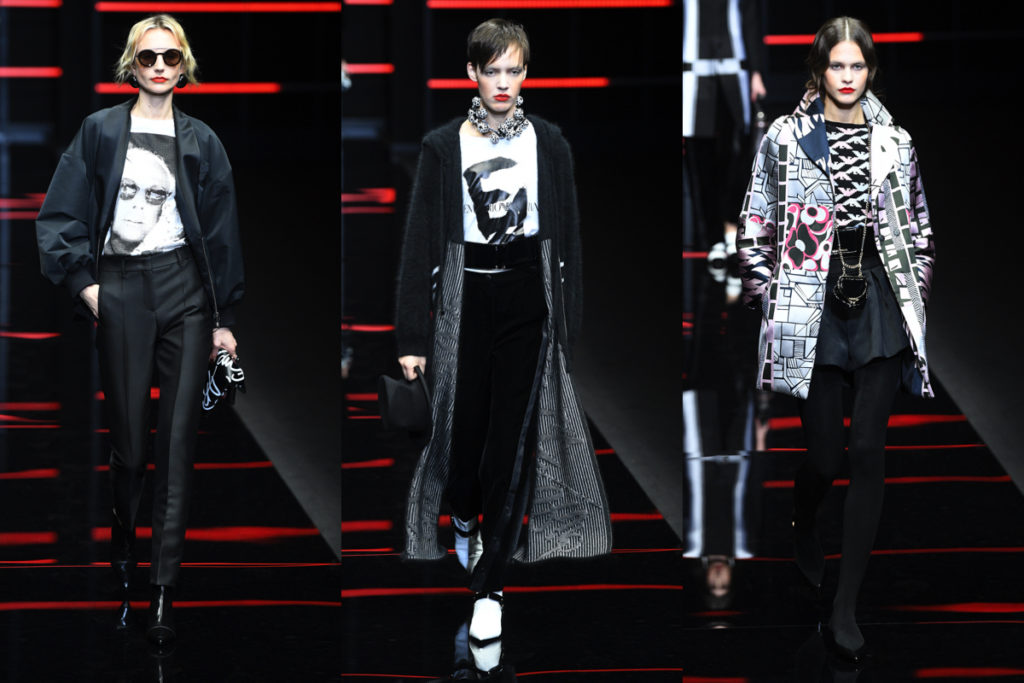 Tre look Emporio Armani