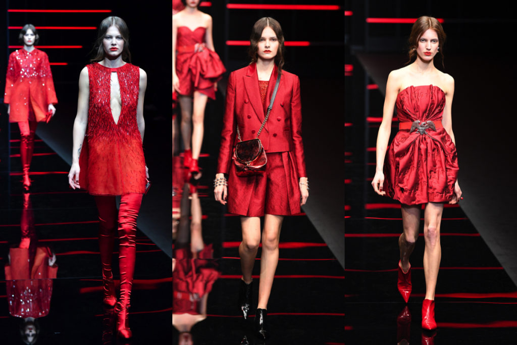 Tre look Emporio Armani
