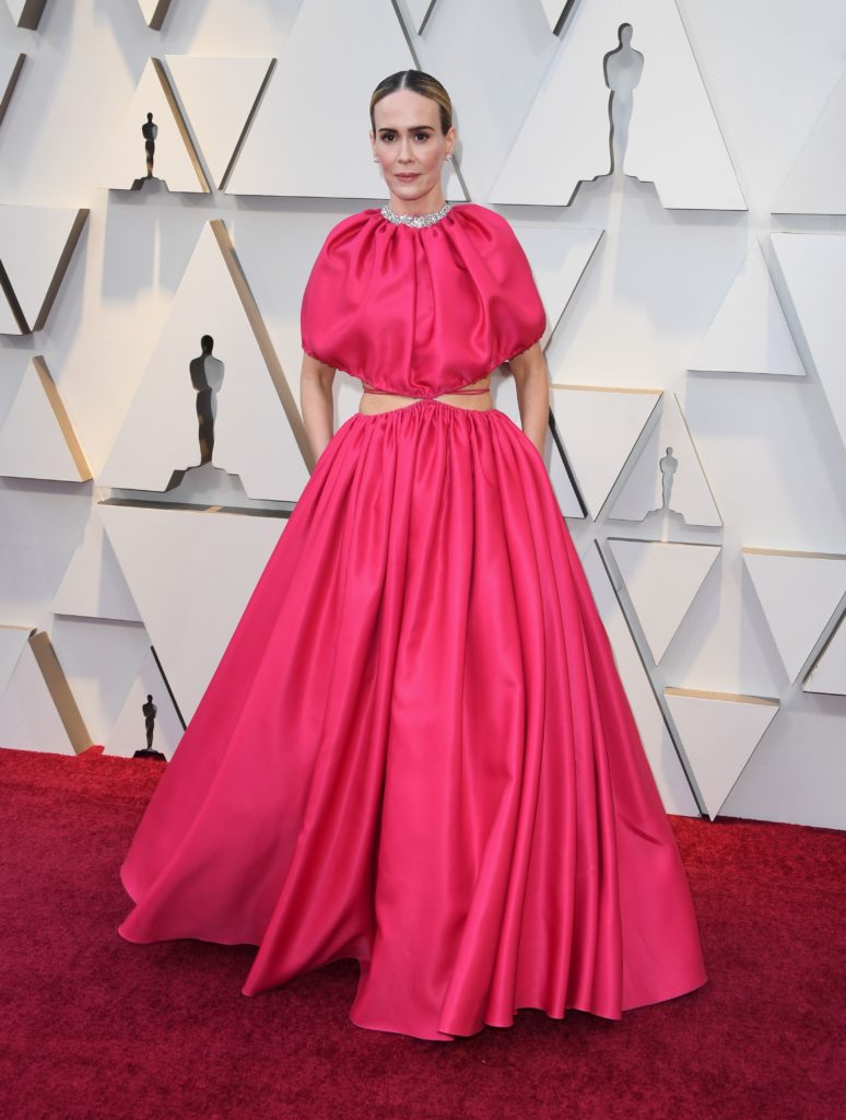 Sarah Paulson in Brandon Maxwell agli Oscar 2019