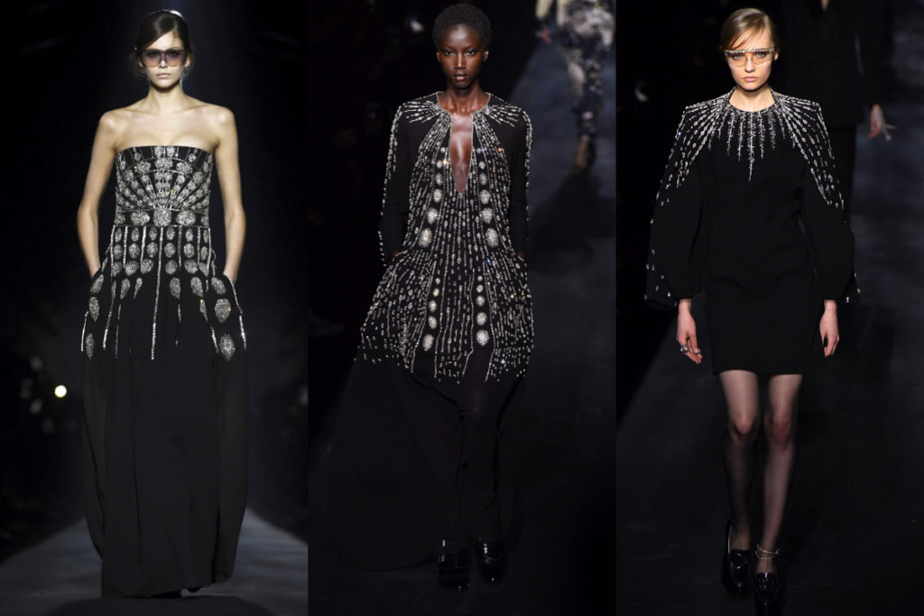 Tre uscite della Givenchy collezione Autunno-Inverno 2019/2020