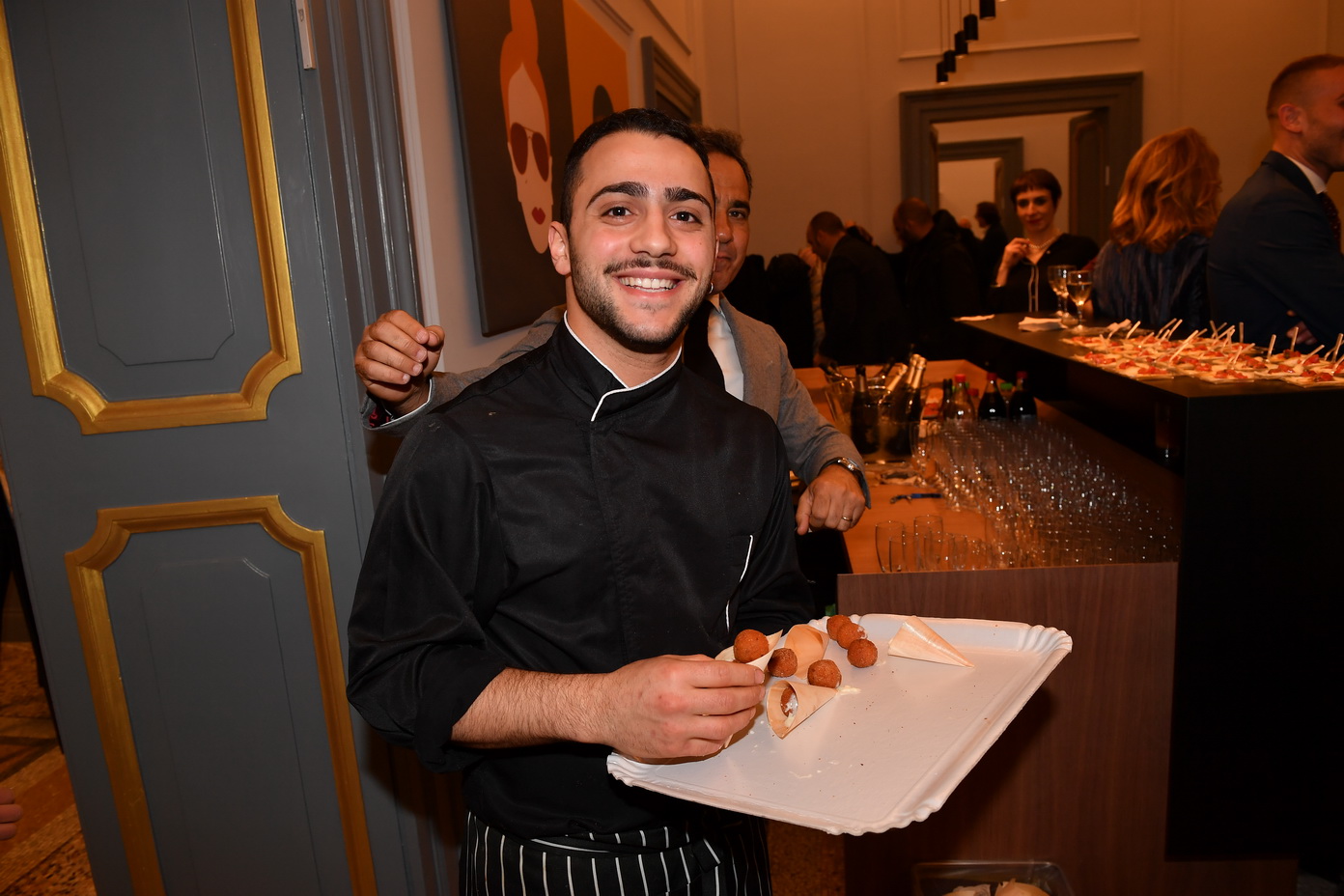 Lo chef Bondì alla serata organizzata da Josas