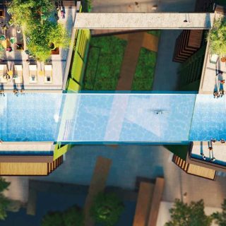 A Londra la prima piscina sospesa tra due grattacieli