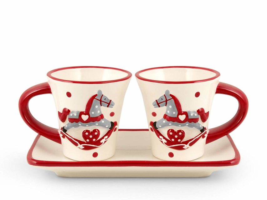 Puckator Set 2 Tazzine Caffè In Porcellana - Tema Cani, Design Barks Dog, Per Espresso, Lavabile - Foto 6