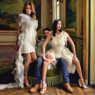 Carla Bruni e Bella Hadid identiche sulla copertina di ELLE