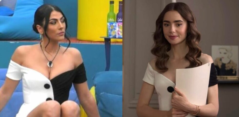 Giulia Salemi ed Emily Cooper con lo stesso abito black and white, un vero must