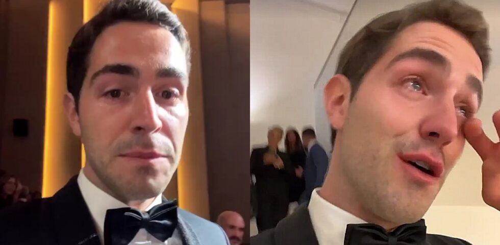 "Il signore delle formiche", Tommaso Zorzi e il viso rigato di lacrime a Venezia
